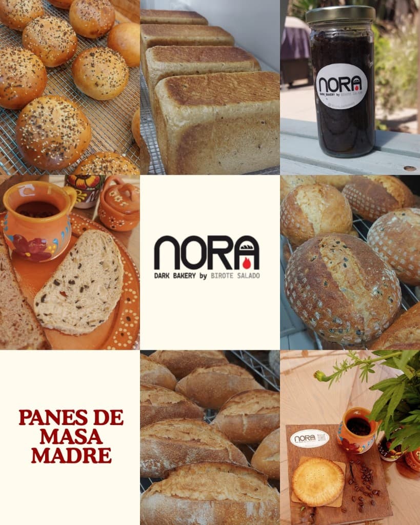 Nora Dark Bakery brand collage
